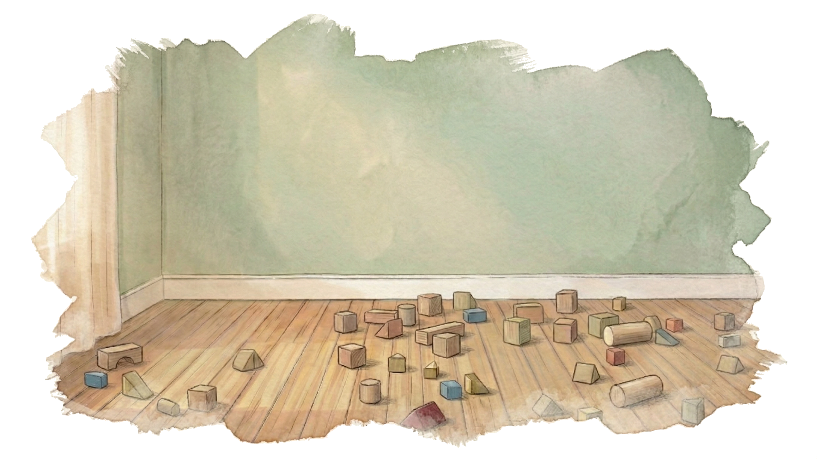 Ein umgefallener Turm aus Holzbausteinen - Symbol für den plötzlichen Ausnahmezustand bei Wut bei Kindern